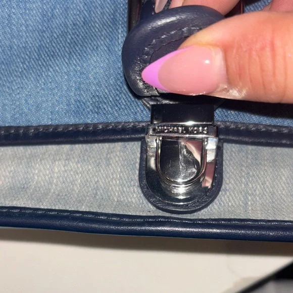 Michael Kors Denim Crossbody Bag - Picture 6 of 7